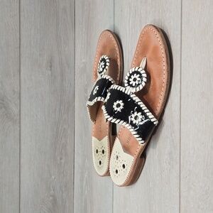 Jack Rogers Women Thong Sandals Flats shoes sz 10M